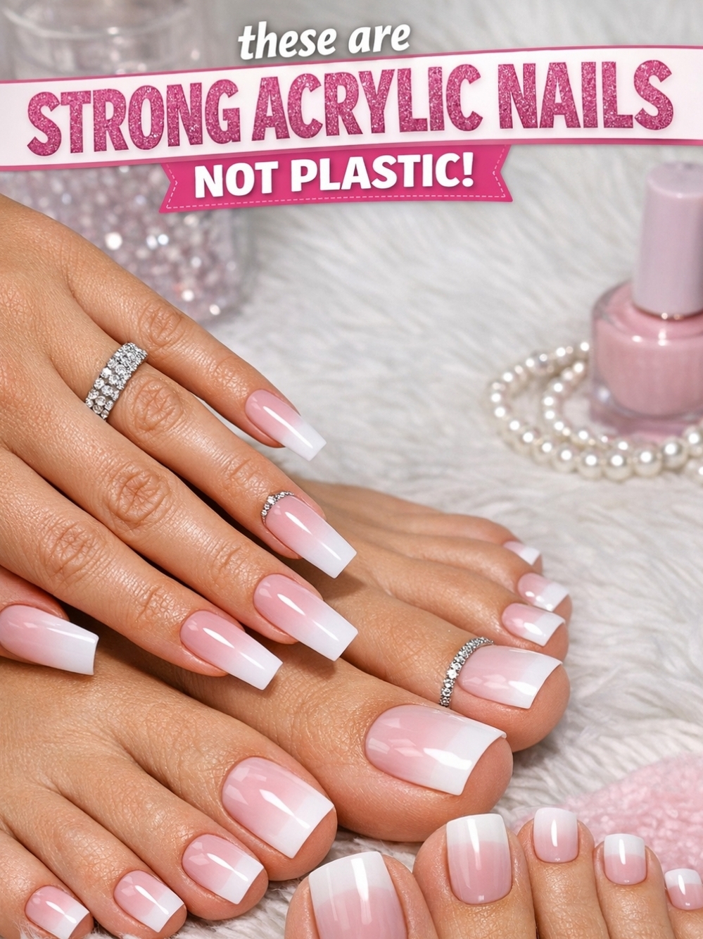 💅 Handcrafted Acrylic Press-on Fingernails & Toenail Sets Available💅